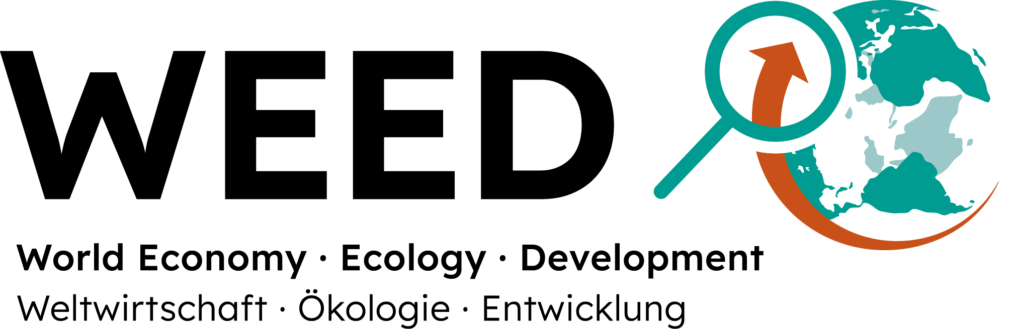 Logo WEED e.V. – World, Economy, Ecology and Development (Weltwirtschaft, Ökonomie und Entwicklung)